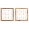 16" Brown Mango Wood Farmhouse Wall Decor, 2ct.